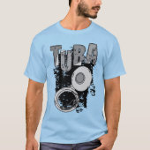 Sketchy Tuba en tekst T-shirt (Voorkant)