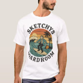 Sketchys Boardroom - Retro surf tshirt  (Devant)