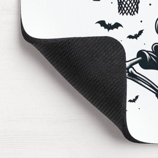 Sketel Skelet Halloween Skelet Speler Muismat (Hoek)