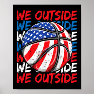 Sketll 4 juli memes VS Amerikaanse vlag wij gaan n Poster
