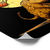 Sketll Capyra Slam Dunk Bll Speler Sketll Liefhebb Poster (Hoek)