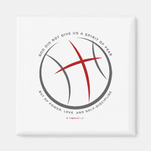 Sketll Christelijke atleet Jesus 1 Magneet