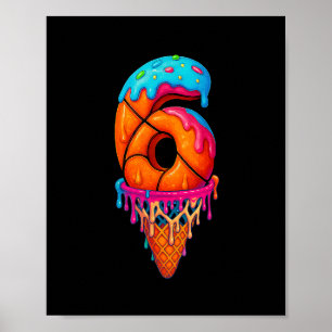 Sketll Drip 6 Jaar Oude Ijs Drip 6de Verjaardag Poster