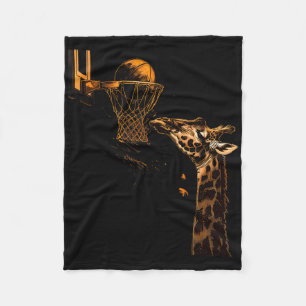 Sketll Giraffe Animal Art Sketll Lover Slam Dunk 1 Fleece Deken