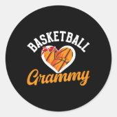 Sketll Grammy Hart Grammy van een Sketll speler Ronde Sticker (Voorkant)