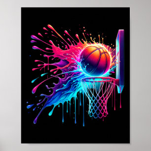 Sketll Hoop Net T-shirt Voor Jongens Mannen Tiener Poster