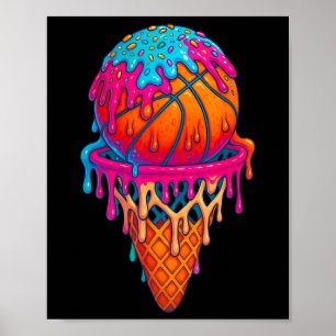 Sketll Ijsje Drip Kegel Jongens Meisjes Jeugd Sket Poster