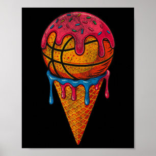 Sketll Ijsje Kegel Fun Drip Sprinkels Poster