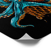 Sketll Octopus Drawing Sketll Player Slam Dunk  Poster (Hoek)