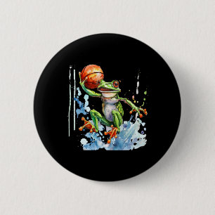 Sketll Padden Kunstwerk Waterverf Kikker Sketll Sp Ronde Button 5,7 Cm