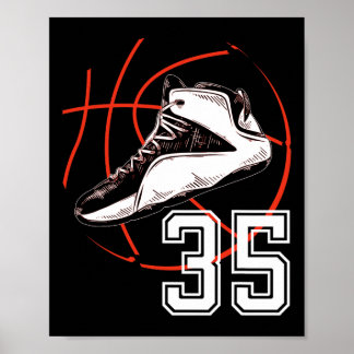Sketll Shoes 35th Birthday Party Gift 35 Sports Lo Poster