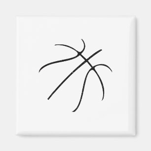Sketll Silhouette Bal Gift Sketll Coach Sport Magneet