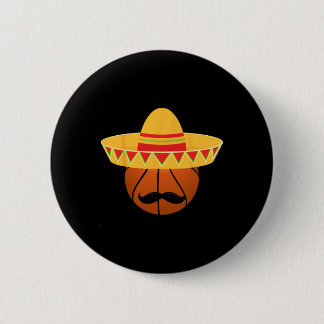 Sketll Sombrero For Cinco De Mayo Fiesta Celebrati Ronde Button 5,7 Cm