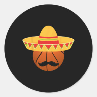 Sketll Sombrero For Cinco De Mayo Fiesta Celebrati Ronde Sticker