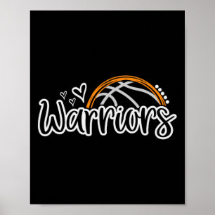 Sketll Warriors School Sport Fan Teamgeest Poster