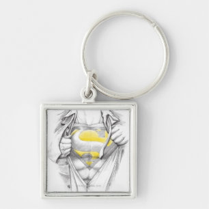 Sketting Chest Superman Logo Sleutelhanger
