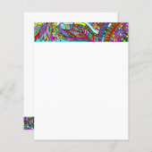 Sketting Fantasy Art - Abstracte bloemen 1 (Voorkant / Achterkant)