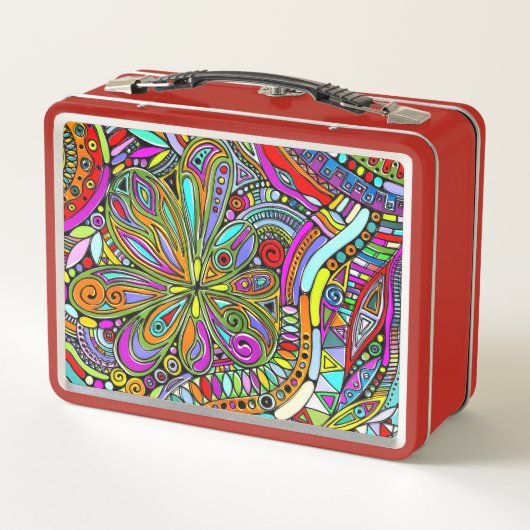 Sketting Fantasy Art - Abstracte bloemen 1 (Achterkant)