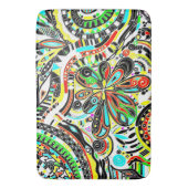 Sketting Fantasy Art - Abstracte bloemen 3 Badmat (Voorkant Verticaal)