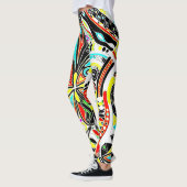 Sketting Fantasy Art - Abstracte bloemen 3 Leggings (Links)