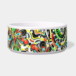 Sketting Fantasy Art - Abstracte bloemen 3 Voerbakje
