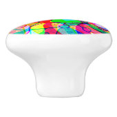 Sketting Fantasy Art - Abstracte Neon Shift 1 Keramische Knop (Zijkant)