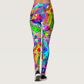 Sketting Fantasy Art - Abstracte Neon Shift 1 Leggings (Achterkant)