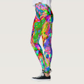 Sketting Fantasy Art - Abstracte Neon Shift 1 Leggings (Links)