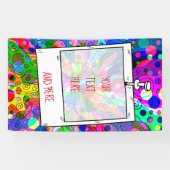 Sketting Fantasy Art - Abstracte Neon Shift 1 Spandoek (Horizontaal)