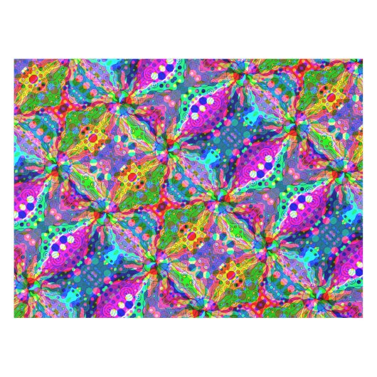 Sketting Fantasy Art - Abstracte Neon Shift 1 Tafelkleed (Voorkant (Horizontaal))