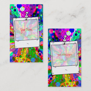 Sketting Fantasy Art - Abstracte Neon Shift 1 Visitekaartje