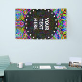 Sketting Fantasy Art - Abstracte Neon Shift 3 Spandoek (Beurs)