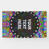 Sketting Fantasy Art - Abstracte Neon Shift 3 Spandoek (Horizontaal)