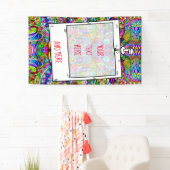 Sketting Fantasy Art - Abstracte Neon Shift 3 Spandoek (Insitu)