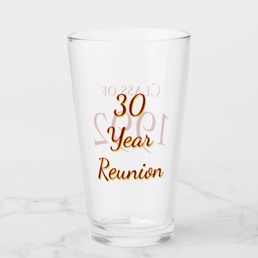 SKHS 30 jaar reünie Glas (Voorkant)