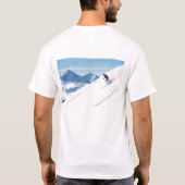 ski 2, als het te steil is, dan ben je te oud t-shirt (Achterkant)