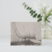  ski-afbeelding, Ski-springveiligheid! Briefkaart (Staand voorkant)