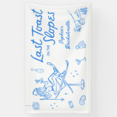 Ski Afscheid van de Meisjes Feest Banner Laatste T (Verticaal)