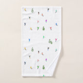 Ski alpin d'hiver Ski Ski Ski Motif (Serviette à main)