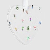 Ski alpin d'hiver Ski Ski Ski Motif (devant)