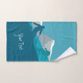 Ski alpin personnalisé (Serviette à main)