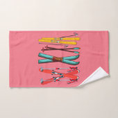 Ski amusant Ski coloré Ski skieur (Serviette à main)