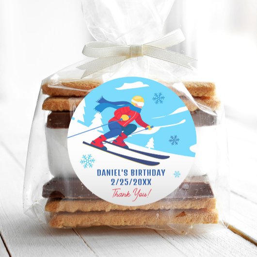 Ski Anniversaire Faisons un tour sur les Stickers