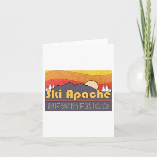 Ski Apache New Mexico1 Kaart (Voorkant)