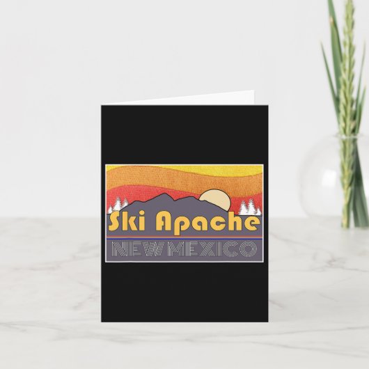 Ski Apache New Mexico Kaart (Voorkant)