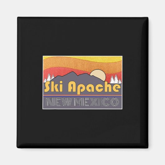 Ski Apache New Mexico Magneet (Voorkant)
