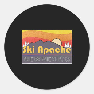 Ski Apache New Mexico Ronde Sticker