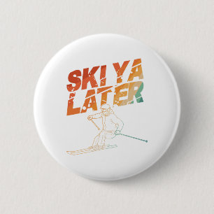 Ski Art Voor Mannen Vrouwen Snowboard Ski Winter S Ronde Button 5,7 Cm