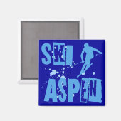 Ski Aspen Magneet (Voorkant / Achterkant)