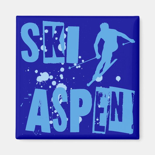 Ski Aspen Magneet (Voorkant)